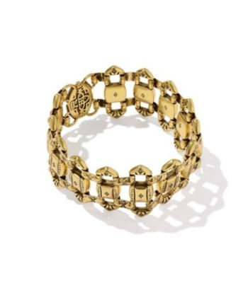 The Catherine Statement Bracelet in Vintage Gold Metal S/M