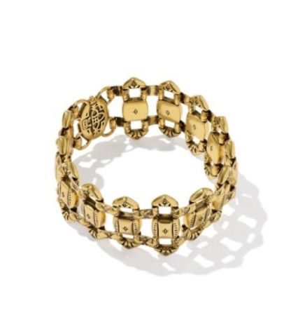 The Catherine Statement Bracelet in Vintage Gold Metal S/M