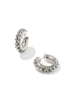 The Catherine Hoop Earring Vintage in Silver