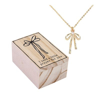 Boxed Bow Necklace | Said a Prayer