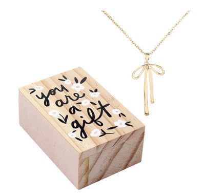 Boxed Bow Necklace | You are a Gift