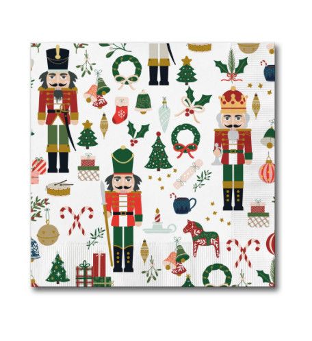 Traditional Nutcracker Cocktail Napkins