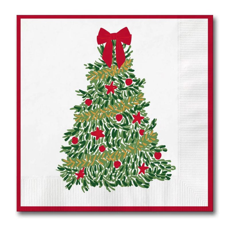 Traditional Tree Cocktail Napkins