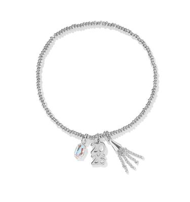2026 Grad Stretch Bracelet Dichroic Glass
