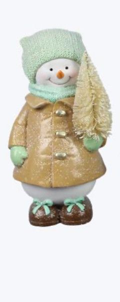 Pastel Resin Snowman | Tree