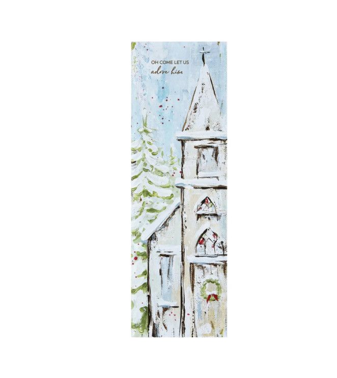 Oh Come Let Us Adore Him Canvas