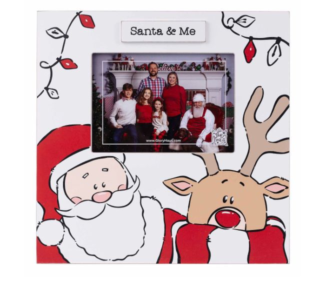 Santa &amp; Reindeer Frame