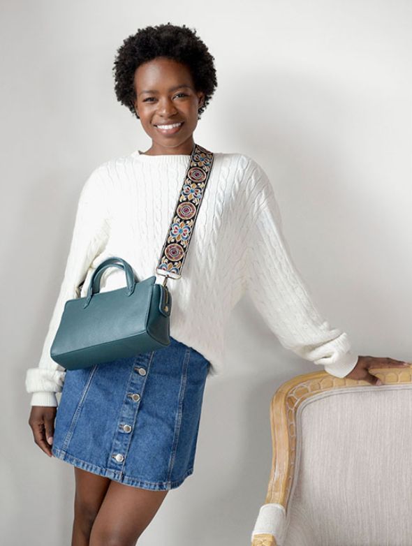 Mira Mini Tote Crossbody | Dark Teal