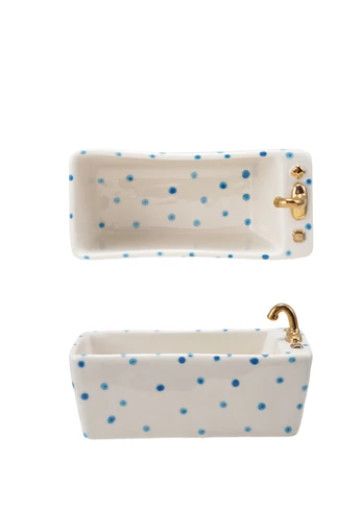 Bathtub Soap Dish | Blue Dots