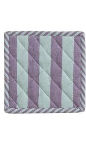 Cotton Striped Pot Holder | Purple