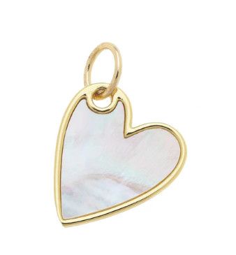 Mother of Pearl Heart Charm