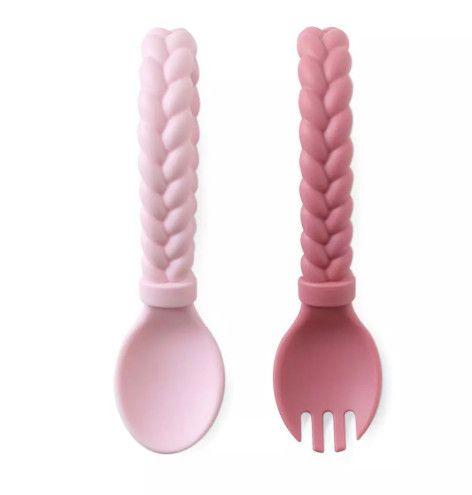 Sweetie Spoons™ Spoon + Fork Set | Pink