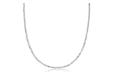 15&quot; Choker Silver Faceted Hematite 2mm  Bead
