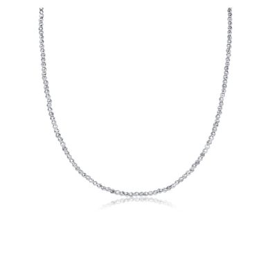 15&quot; Choker Bright Silver Faceted Hematite 2mm Bead