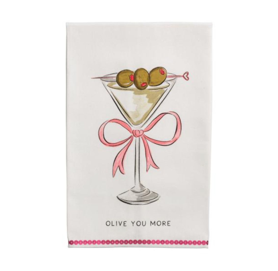 Olive You Sequin Towel