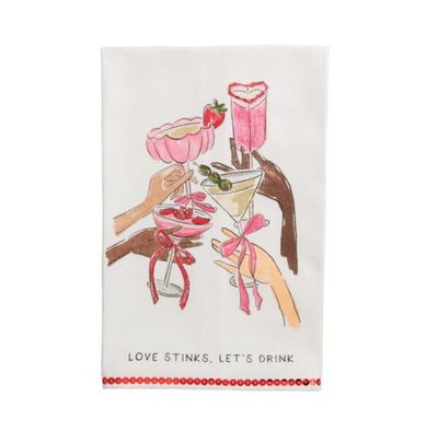 Love Stinks Sequin Towel