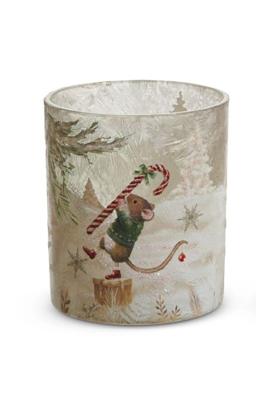 Very Mouse Christmas Container | Mouse with Candycane
