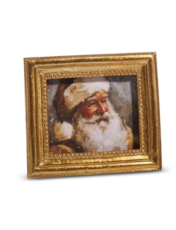 Small Framed Christmas Art | Santa