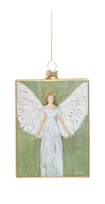 Guardian Angel Rectangle Ornament | Extended Arms