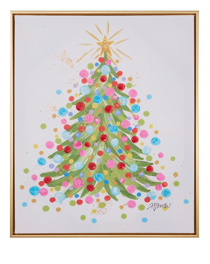 Confetti Tree Framed Wall Art 23&quot;