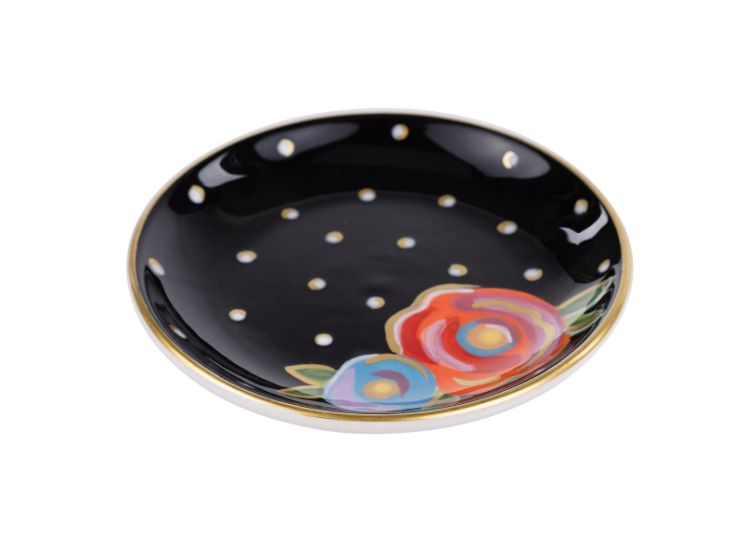 Flowers and Dots Trinket Tray