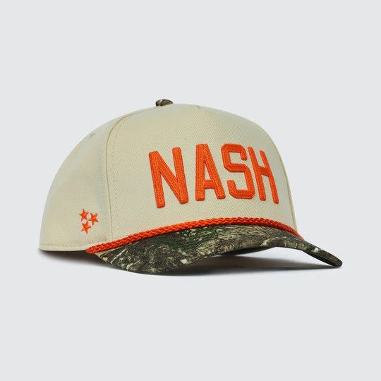 The NASH™ Legacy Snapback Orange/Camo Hat