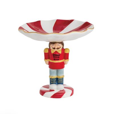 Nutcracker Pedestal Candy Dish