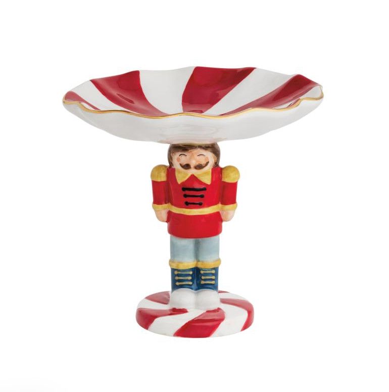 Nutcracker Pedestal Candy Dish