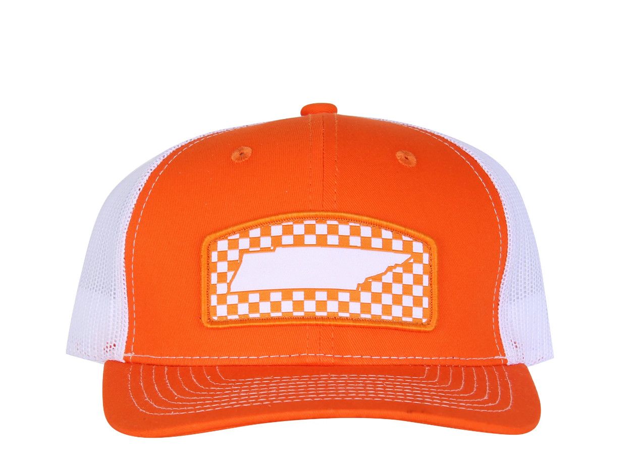 Checkerboard Tennessee Shape Patch Hat