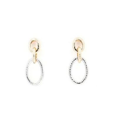 Nela Gold Silver Earring