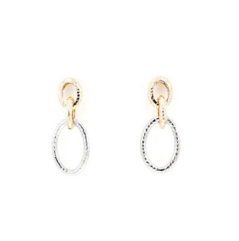 Nela Gold Silver Earring