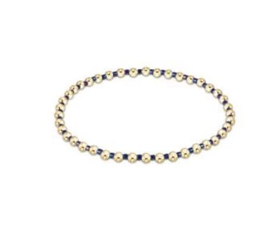 Hope Grateful Bracelet Blue Metallic