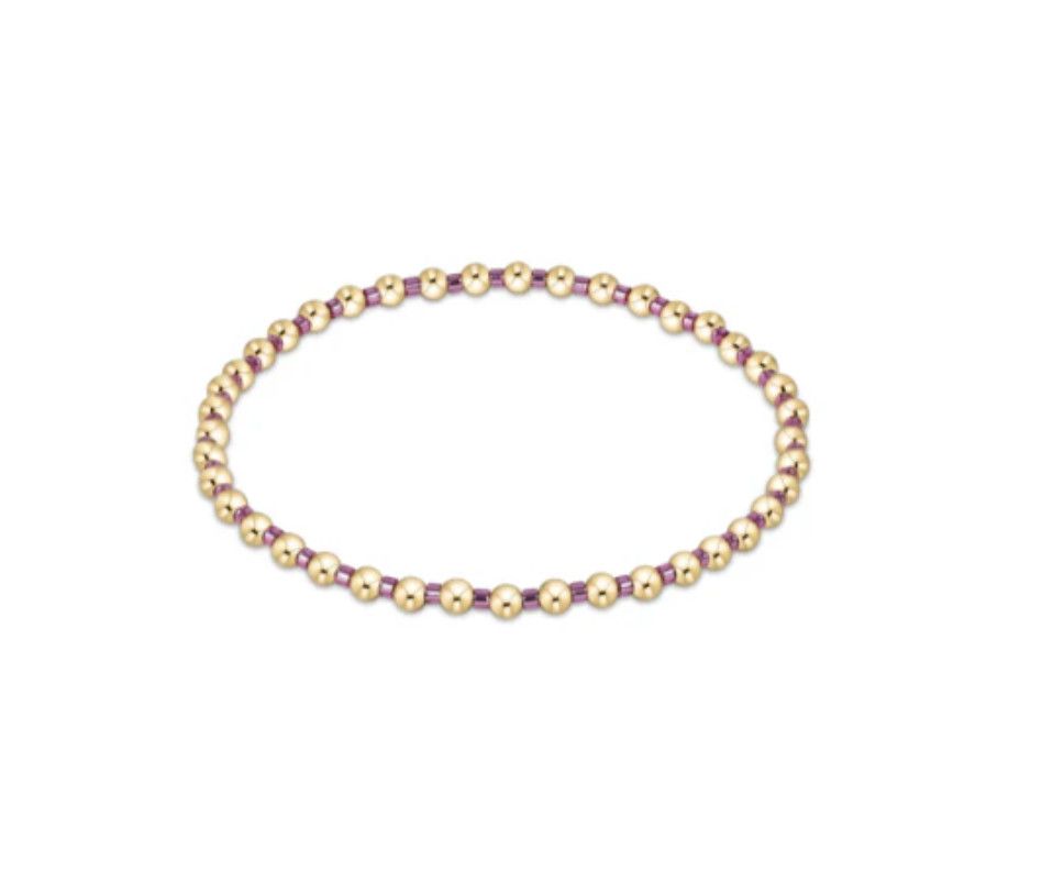 Hope Grateful Bracelet Pink Metallic