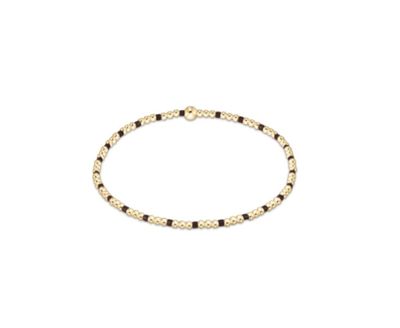 Hope Sincerity Pattern 2mm Bead Bracelet Chocolate