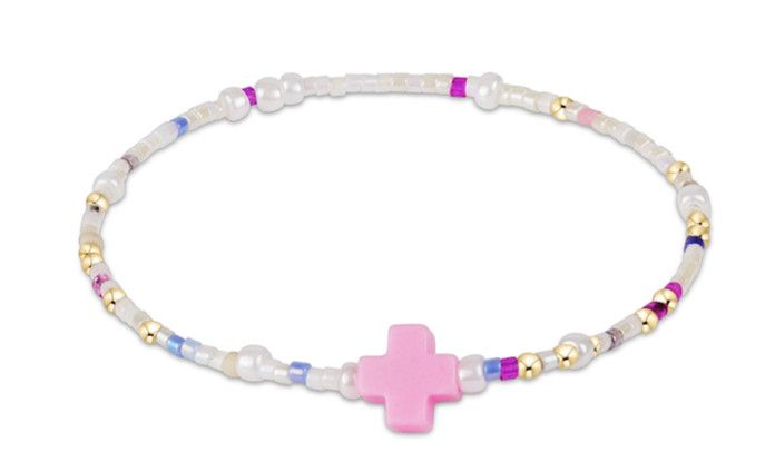 EGIRL Hope Unwritten Signature Cross Bracelet With Sprinkles on Top
