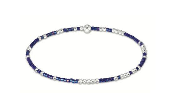 Hope Unwritten Sterling Bracelet Blue Metallic