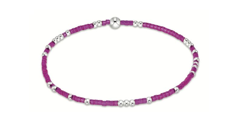 Hope Unwritten Sterling Bracelet Fuchsia