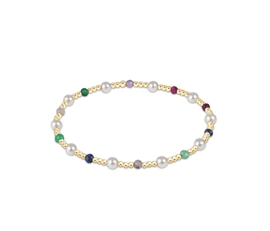 Pearl Sincerity Pattern 4mm Bead Bracelet Hot Mess fw25