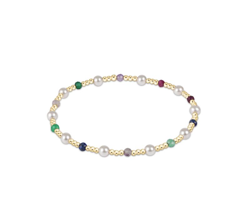 Pearl Sincerity Pattern 4mm Bead Bracelet Hot Mess fw25