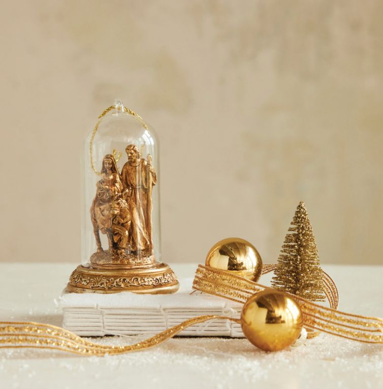 Cloche Holy Family Ornament