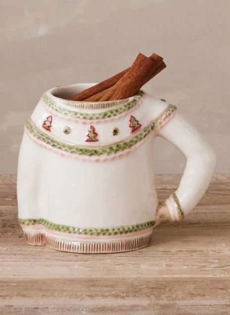 Sassy Sweater Shaped Mug | Tree White