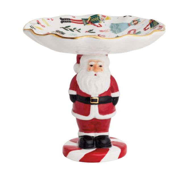 Santa Pedestal Candy Dish