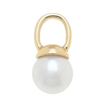 Pearl Drop Charm Gold