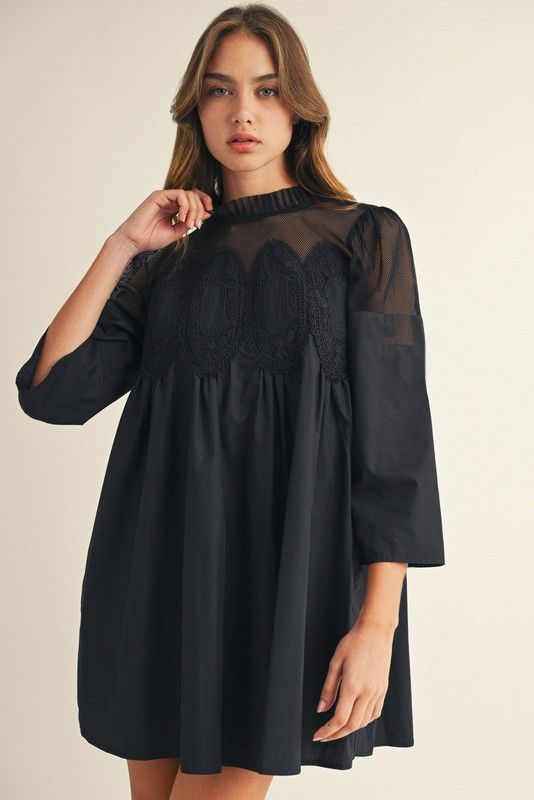 The Corrine Dress, Color: Black, Size: S