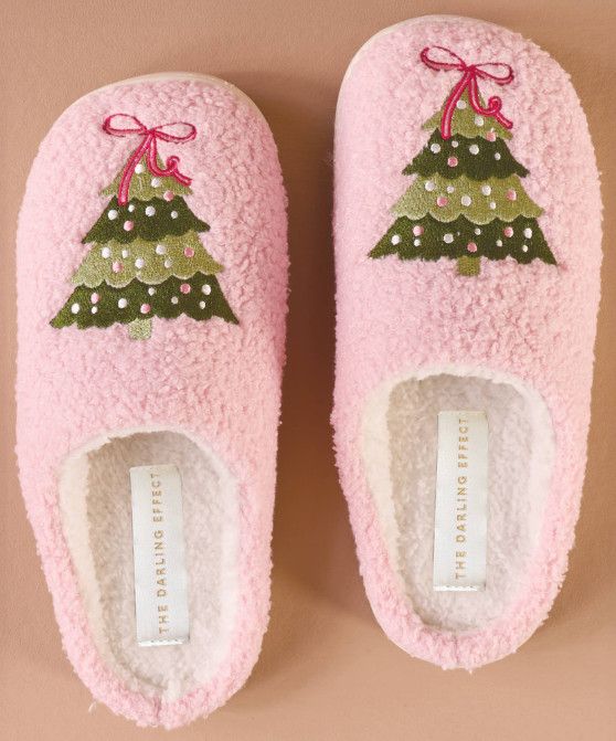 Twinkling Tree Slippers 