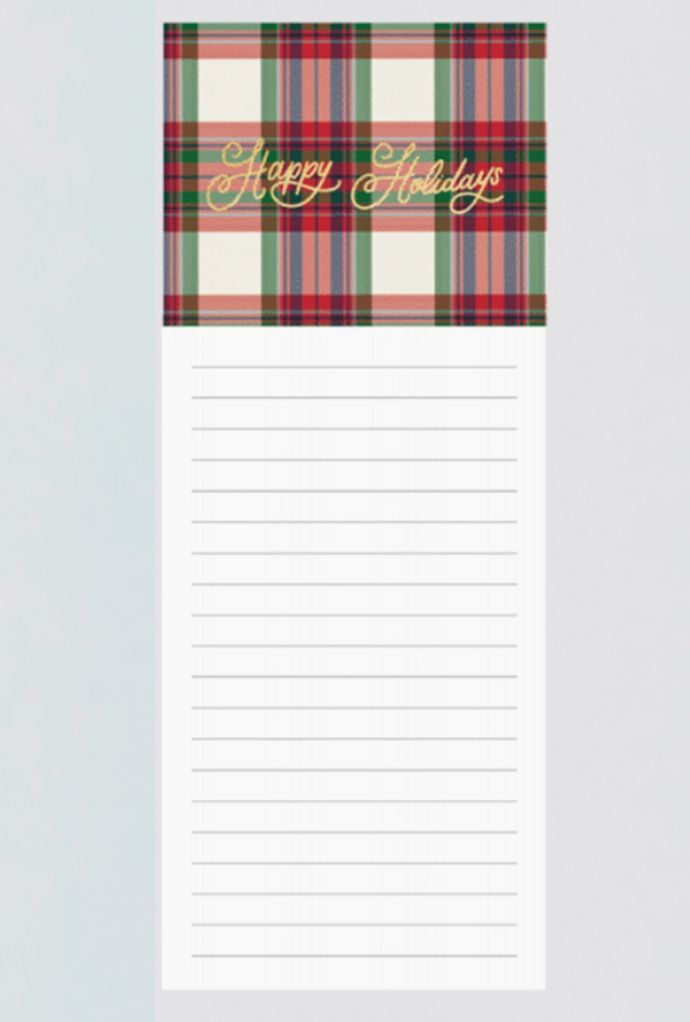 Christmas Magnetic Notepad | Happy Holidays