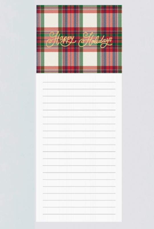 Christmas Magnetic Notepad | Happy Holidays
