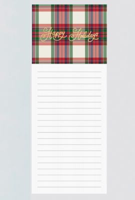 Christmas Magnetic Notepad | Happy Holidays