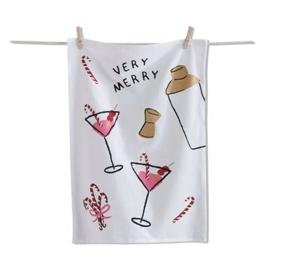 Very Merry Martini Tea Towel