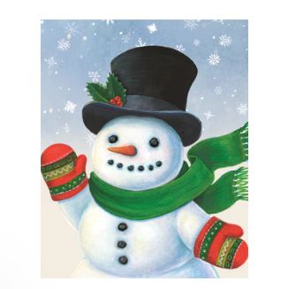 Hester &amp; Cook Snowman Cocktail Napkin